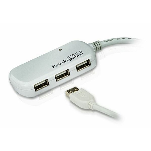 12M 4-port USB 2.0 Extender (Daisy-chaining do 60m)
