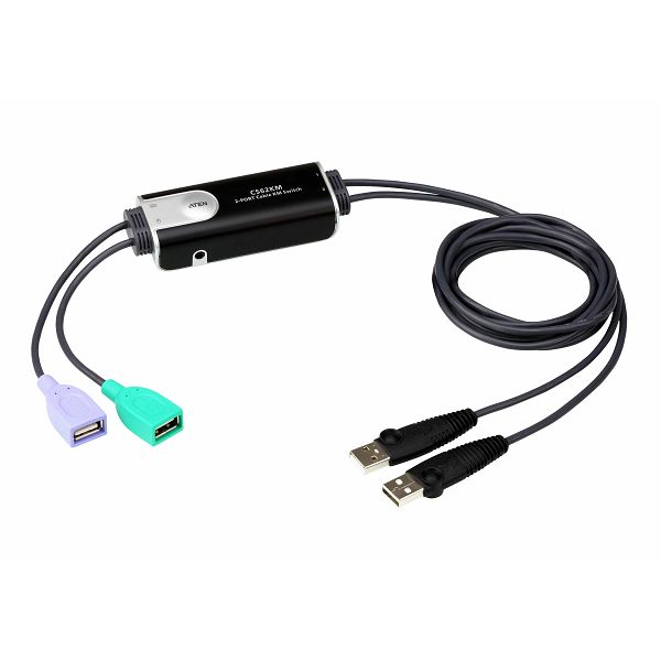 2-Port USB Boundless Cable KM Switch