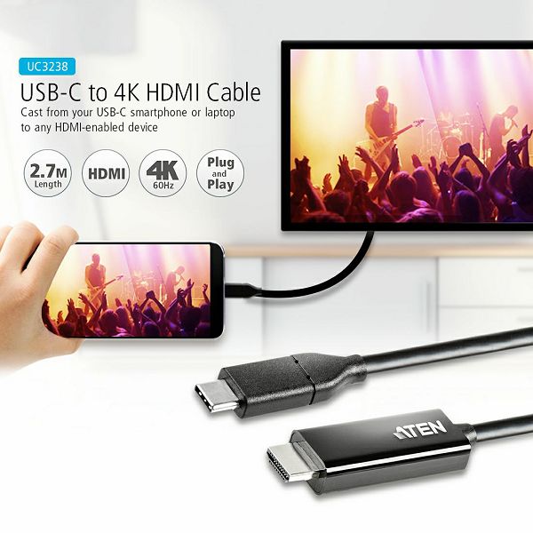 2.7M USB-C to 4K HDMI Converter