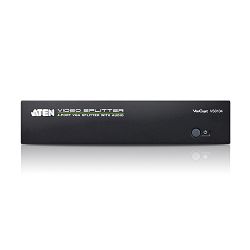 ATEN VS0104, 4 PORT VGA SPLITTER with AUDIO W/EU ADP