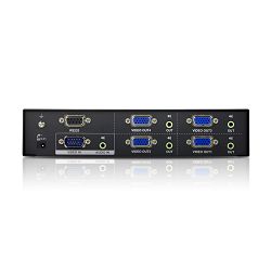 ATEN VS0104, 4 PORT VGA SPLITTER with AUDIO W/EU ADP