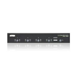 ATEN VM0404, 4X4 VIDEO MATRIX SWITCH + AUDIO W/EU ADP