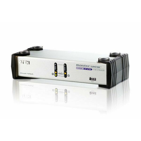 Aten CS1742, 2-Port USB VGA Dual Display/Audio KVMP™ Switch 