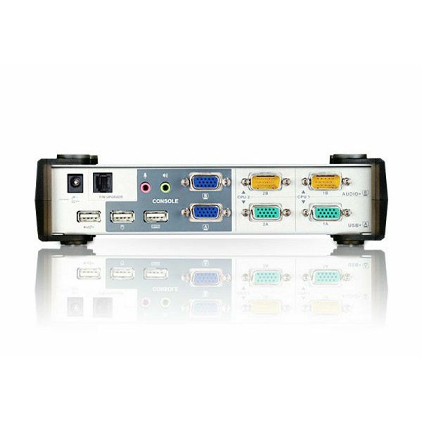 Aten CS1742, 2-Port USB VGA Dual Display/Audio KVMP™ Switch 
