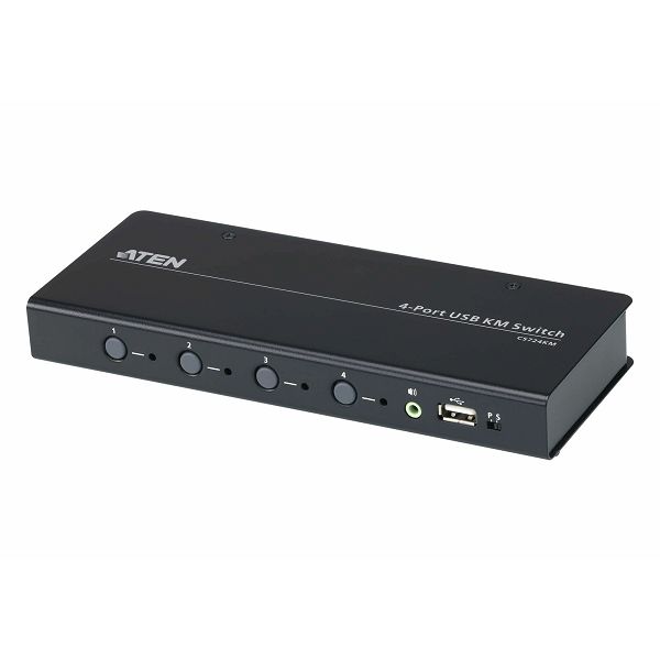 Aten CS724KM, 4-Portno USB brezžično stikalo KM (kabli vključeni)