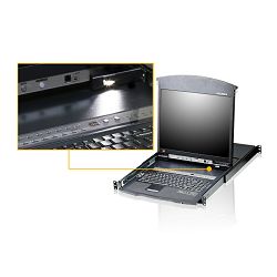 Aten KL1516Ai, LCD Console + Cat 5 High-Density KVM Switch with KVM over IP