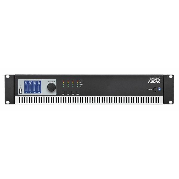 AUDAC SMQ500 - WAVEDYNAMICS™ QUAD-CHANNEL POWER AMPLIFIER 4 X 500W