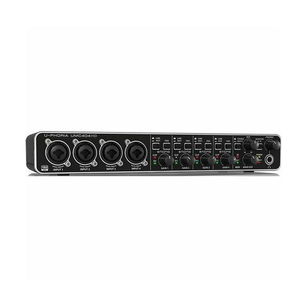 BEHRINGER UMC404HD - ZVOČNA KARTICA U-PHORIA 4x4 USB (24-bit / 192kHz)