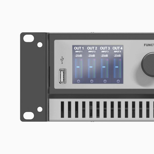 WaveDynamics™ quad-channel power amplifier 4 x 1250W