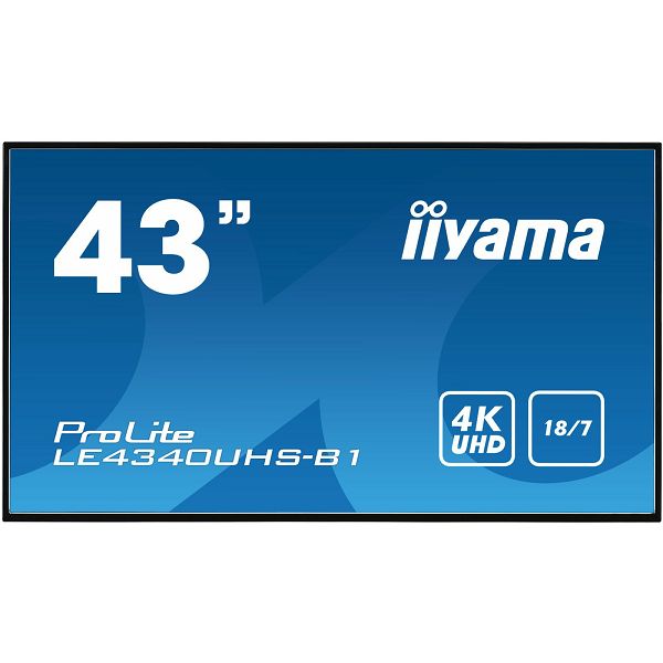 IIYAMA PROLITE LE4340UHS-B1 - 43'', 4K UHD