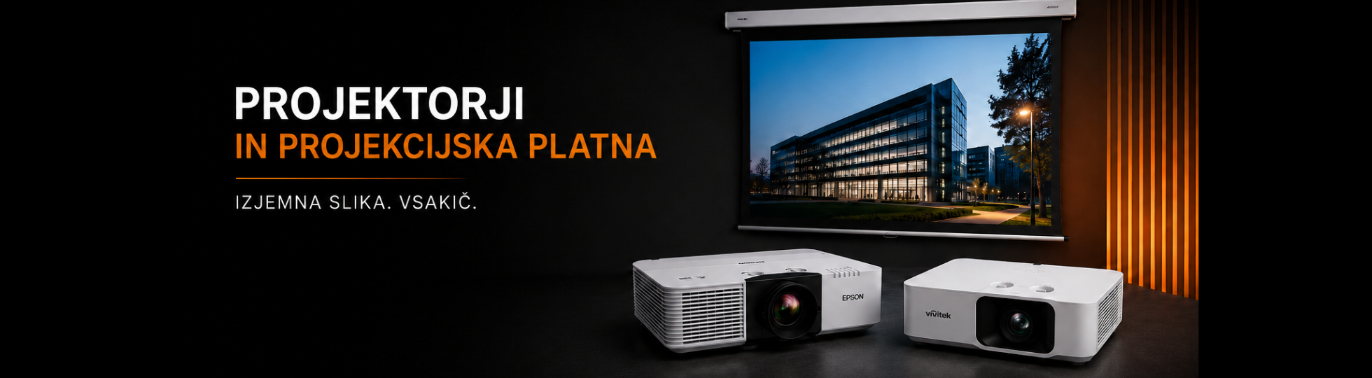 Projektorji in platna 