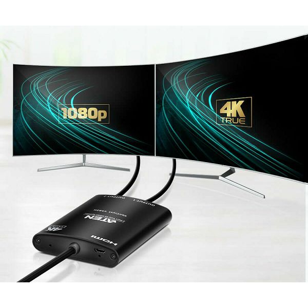 2-Port True 4K HDMI Splitter