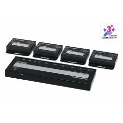 Aten VS1824KIT - 4-Port 4K HDMI Cat 6 Splitter with Receivers