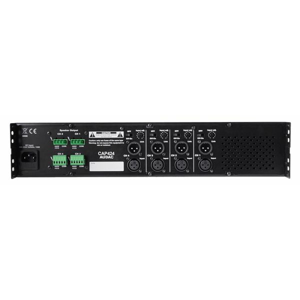AUDAC CAP424 - QUAD CHANNEL POWER AMPLIFIER 4 X 240W 100V