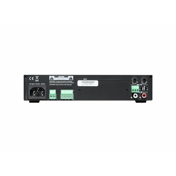 AUDAC COM108 - PUBLIC ADDRESS AMPLIFIER 80W 100V