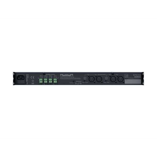 AUDAC EPA104 - QUAD-CHANNEL CLASS-D AMPLIFIER 4 X 100W - CROSSOVER