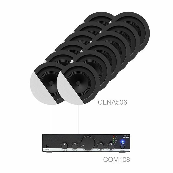 Komplet ozvočenja AUDAC CANTO5.12 - 12 x CENA506 + COM108