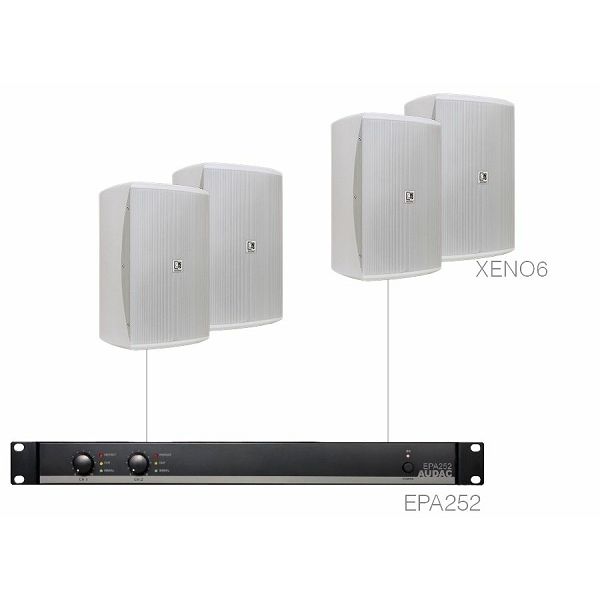 Komplet ozvočenja AUDAC FESTA7.4E - 4 x XENO6 + EPA252