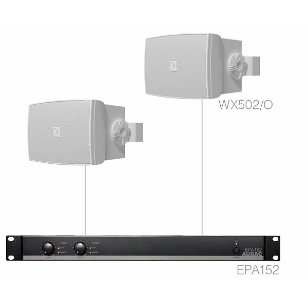 Komplet ozvočenja AUDAC PURRA5.2E - 2 x WX502MK2/O + EPA152