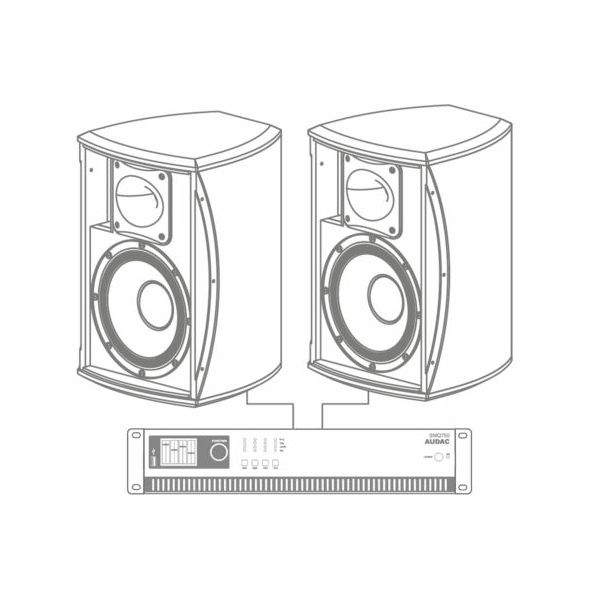 AUDAC SMA750 - WaveDynamics™ Dual Channel Power Amplifier 2 X 750W