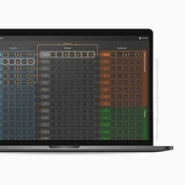 Flexible network audio matrix processor AUDAC LUNA-F